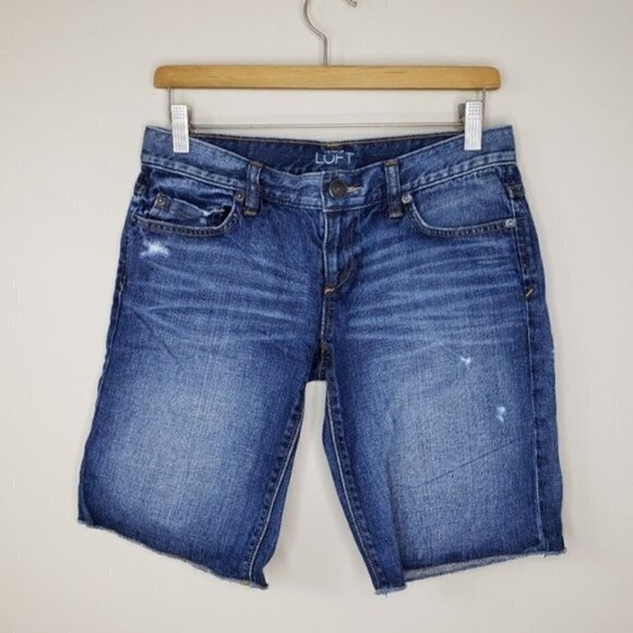 Ann Taylor LOFT | Denim Bermuda Shorts - Picture 1 of 8